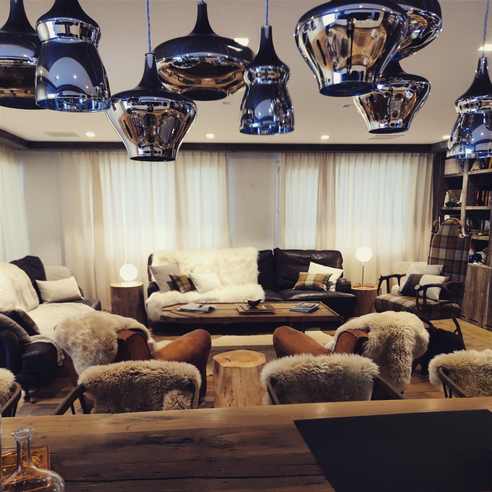 Salon décoré par Mille Archi