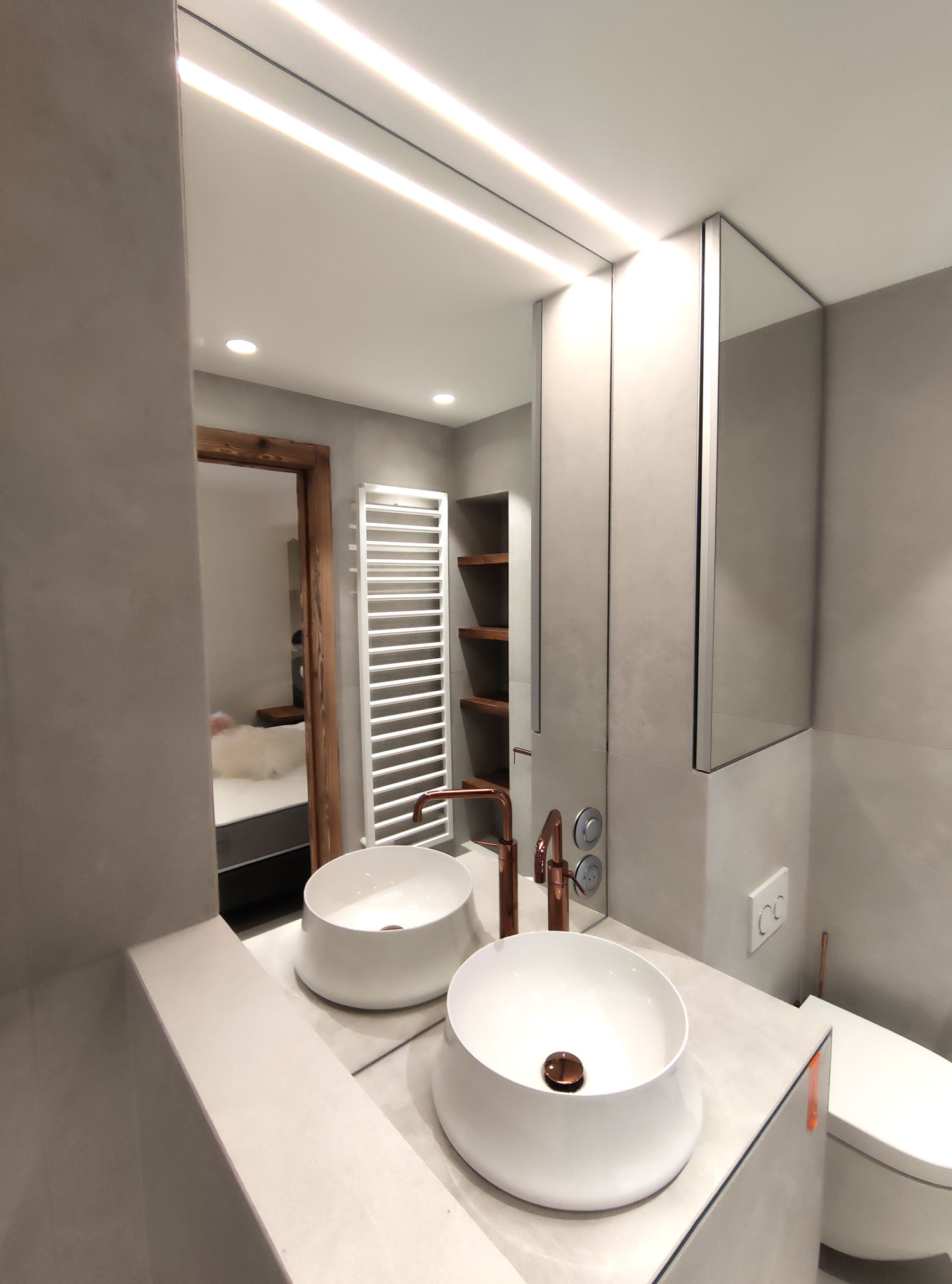 Salle de bain rénovée par Mille Archi
